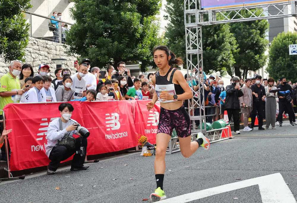 田中希実　渋谷を爆走「トップスピードで突っ走るの気持ちいい」