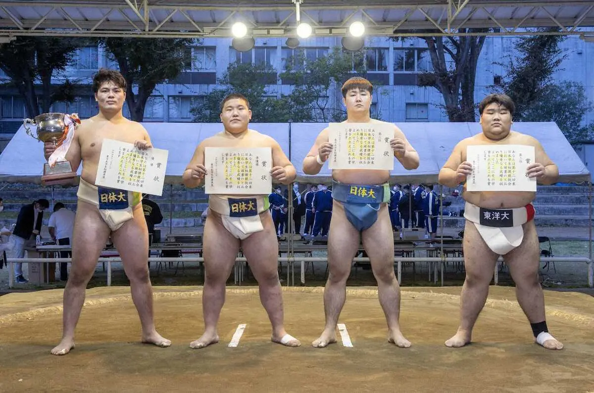 東日本学生相撲競技会　日体大・松橋宙也が個人戦優勝　レギュラー争いに名乗り