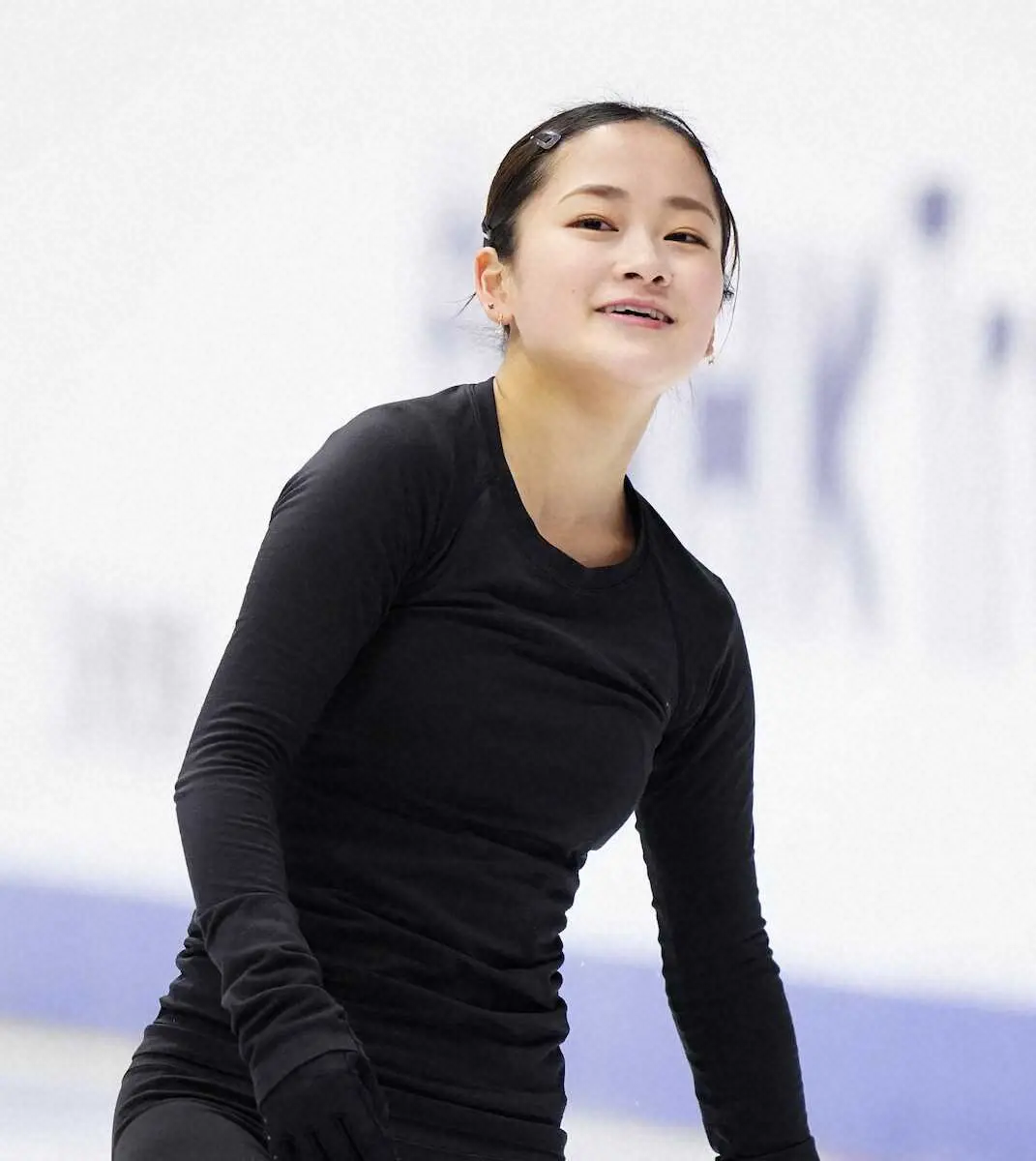 渡辺倫果「プレッシャーを楽しみつつ終えられれば」NHK杯公式練習で3回転半着氷