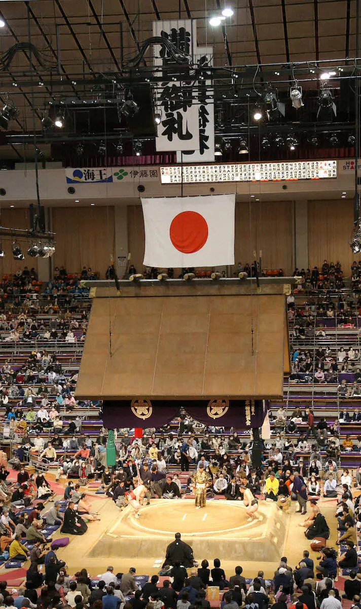 コロナ下3度目「満員御礼」6244人が来場　熊本出身の正代「お客さんが多い中で勝ったのはつながる」
