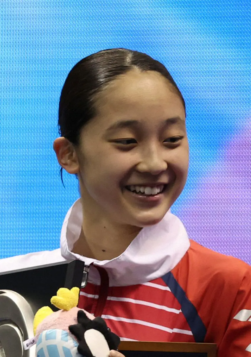 15歳成田実生、女子400メートル個人メドレー制覇　競泳ジャパンOP