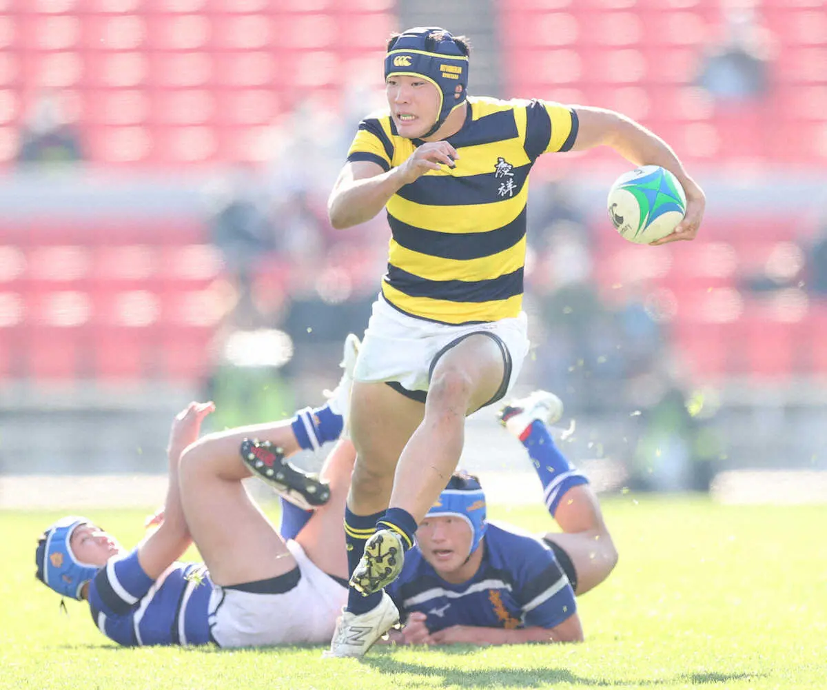 【画像・写真】【高校ラグビー】初出場の立命館慶祥、初勝利ならず　三浦が意地の1トライ