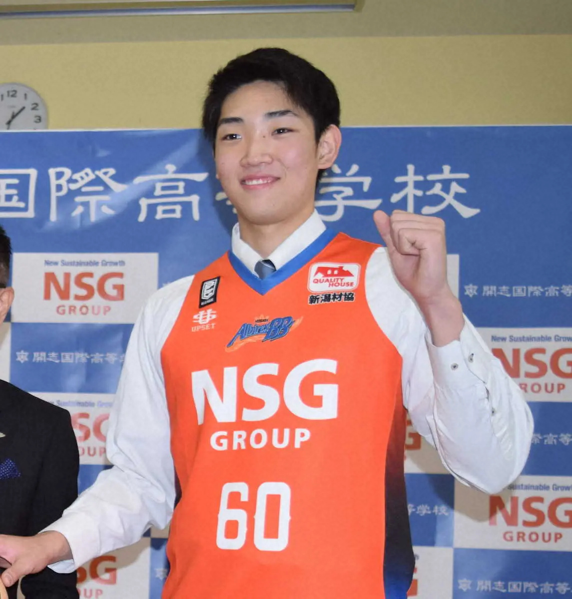 バスケットボール男子B1新潟・特別指定選手　開志国際・武藤俊太朗「得点を取ることが目標」