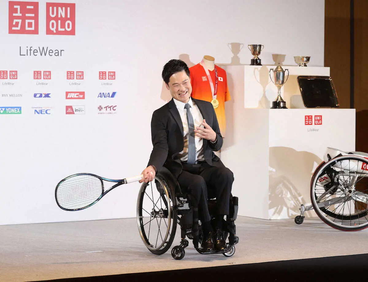 引退会見の国枝慎吾氏、小田凱人に「車いすテニス引っ張ってくれ」