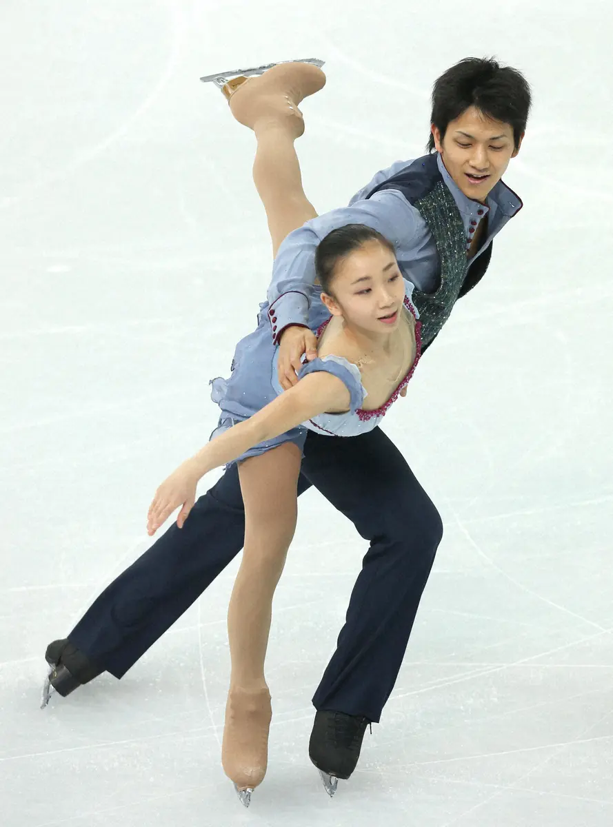 【画像・写真】14年のソチ五輪で演技する高橋成美、木原龍一組