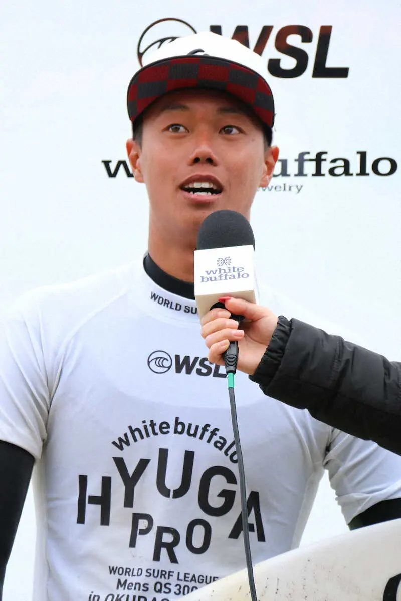 上山キアヌ久里朱　今大会最高タイの8・25点で準々決勝へ　サーフィンホワイトバッファロー日向プロ