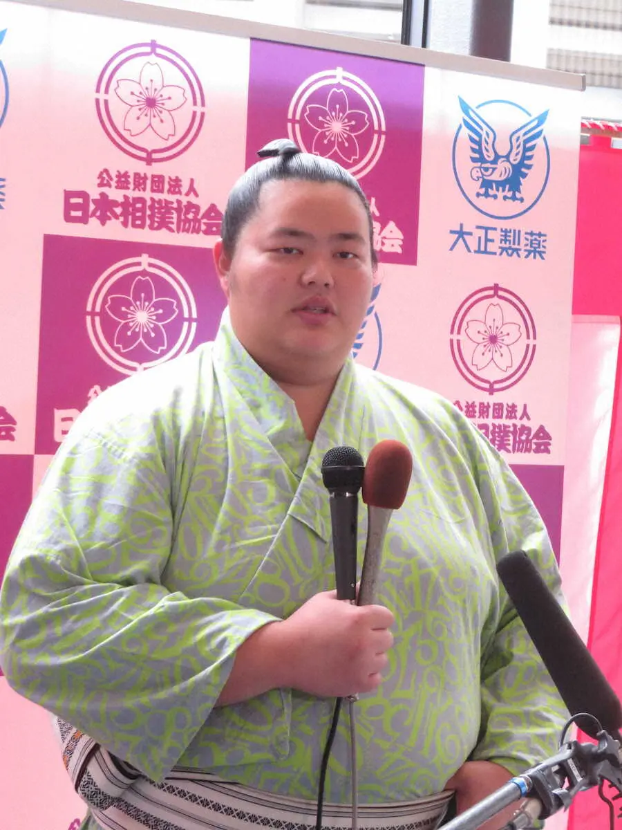 春場所で優勝争いの小結・琴ノ若が抱負「三役での2場所は勉強になった。強さを出せる力士になりたい」