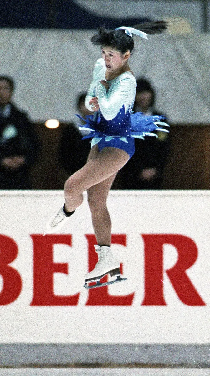 1988年11月のＮＨＫ杯で、女子選手として初めて国際大会でトリプルアクセルを決めた伊藤みどりさん
