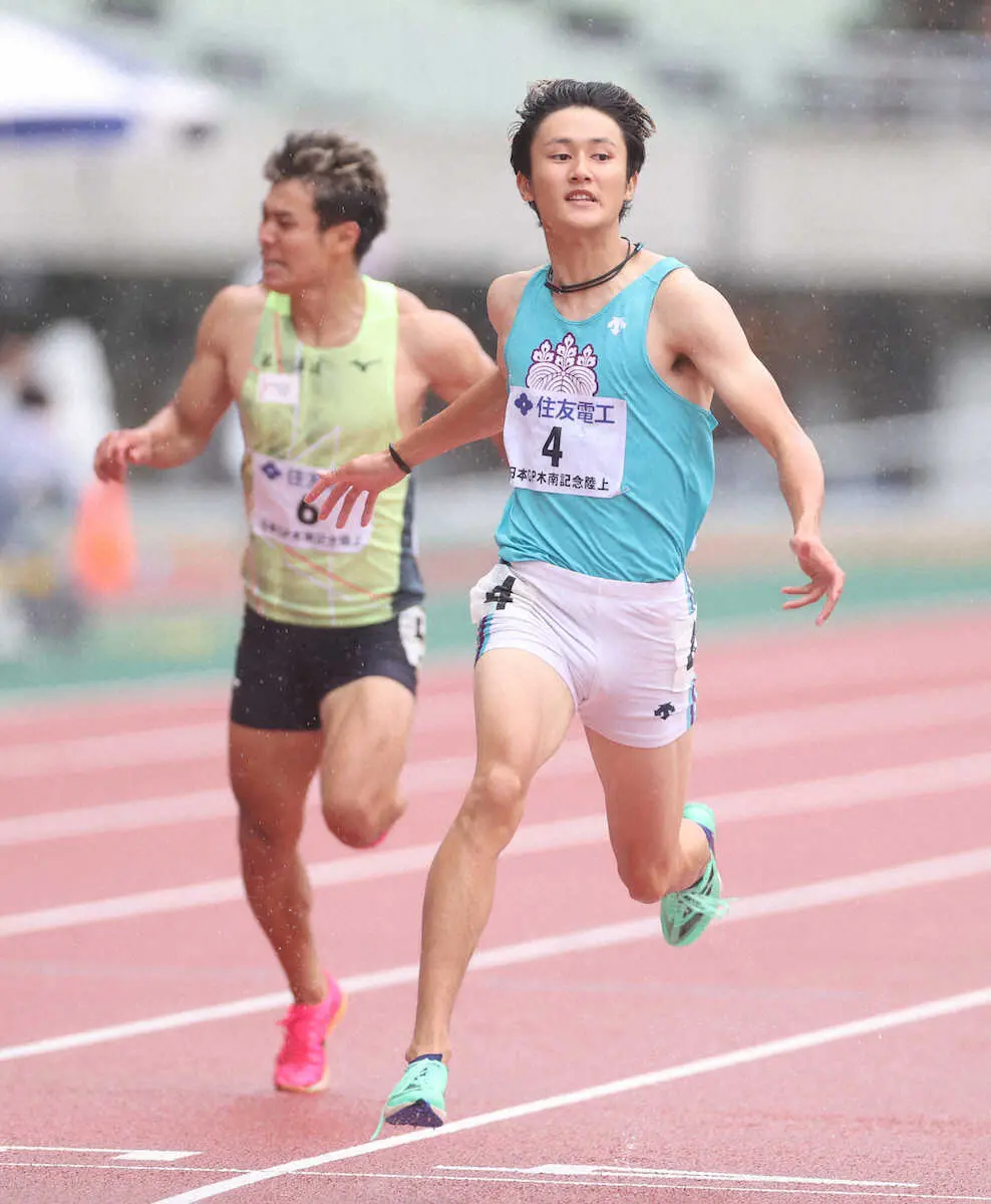 【陸上】鵜沢飛羽が200m20秒44で“2連勝”「日本選手権に自信持って挑戦できる」