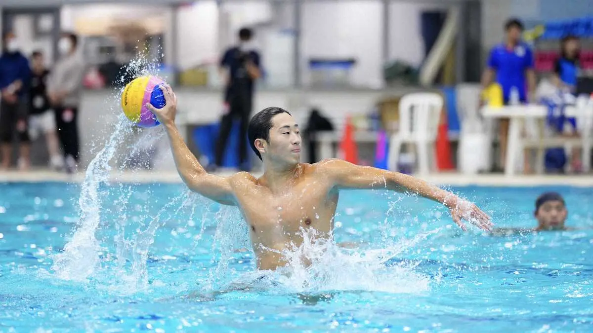 水球男子日本代表　鈴木主将決意「メダル獲る」　世界選手権7月開幕