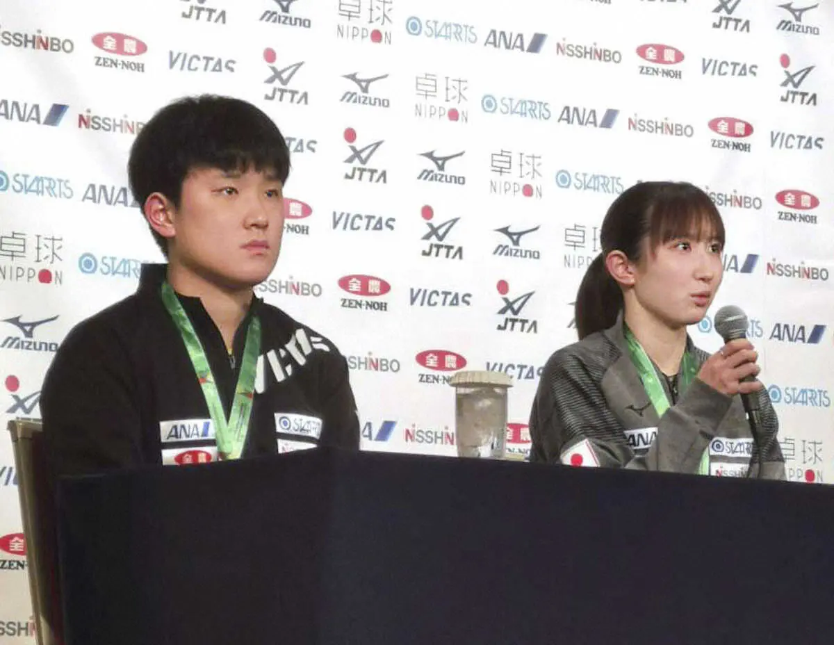 早田ひな　卓球世界選手権メダル2つに「75点、一番目指している目標ではなかった」
