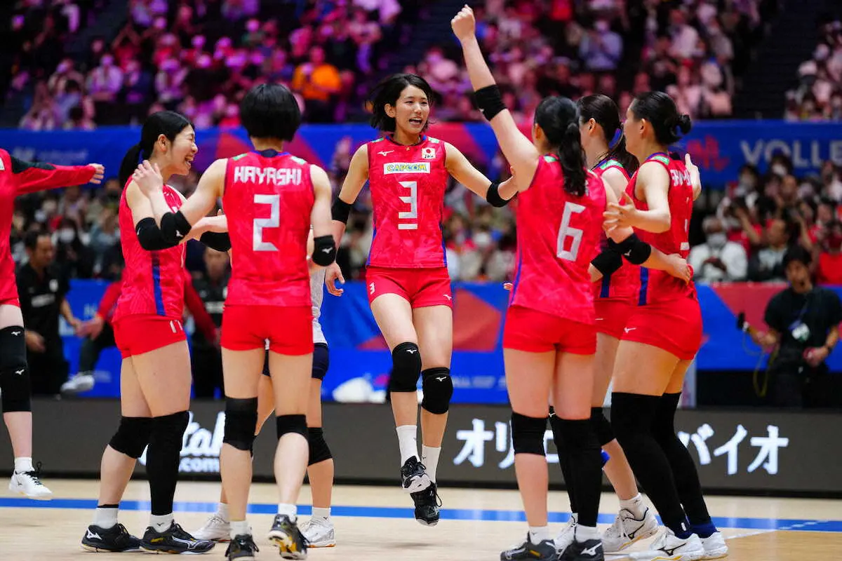 女子バレーボール　日本はクロアチアに快勝し2連勝　ネーションズリーグ1次L
