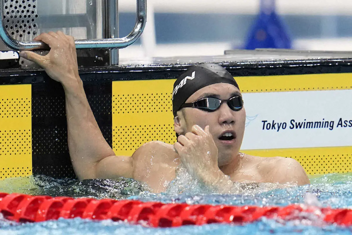 松元克央、世界水泳へ弾みつく優勝　男子100メートルバタフライ