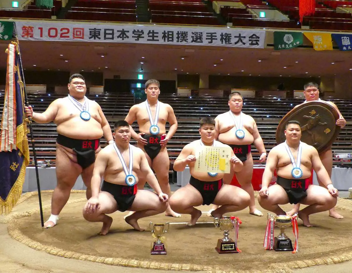 【東日本学生相撲選手権】Aクラス団体戦は日大が8年ぶり38度目V　3連覇中の日体大を準決勝で撃破