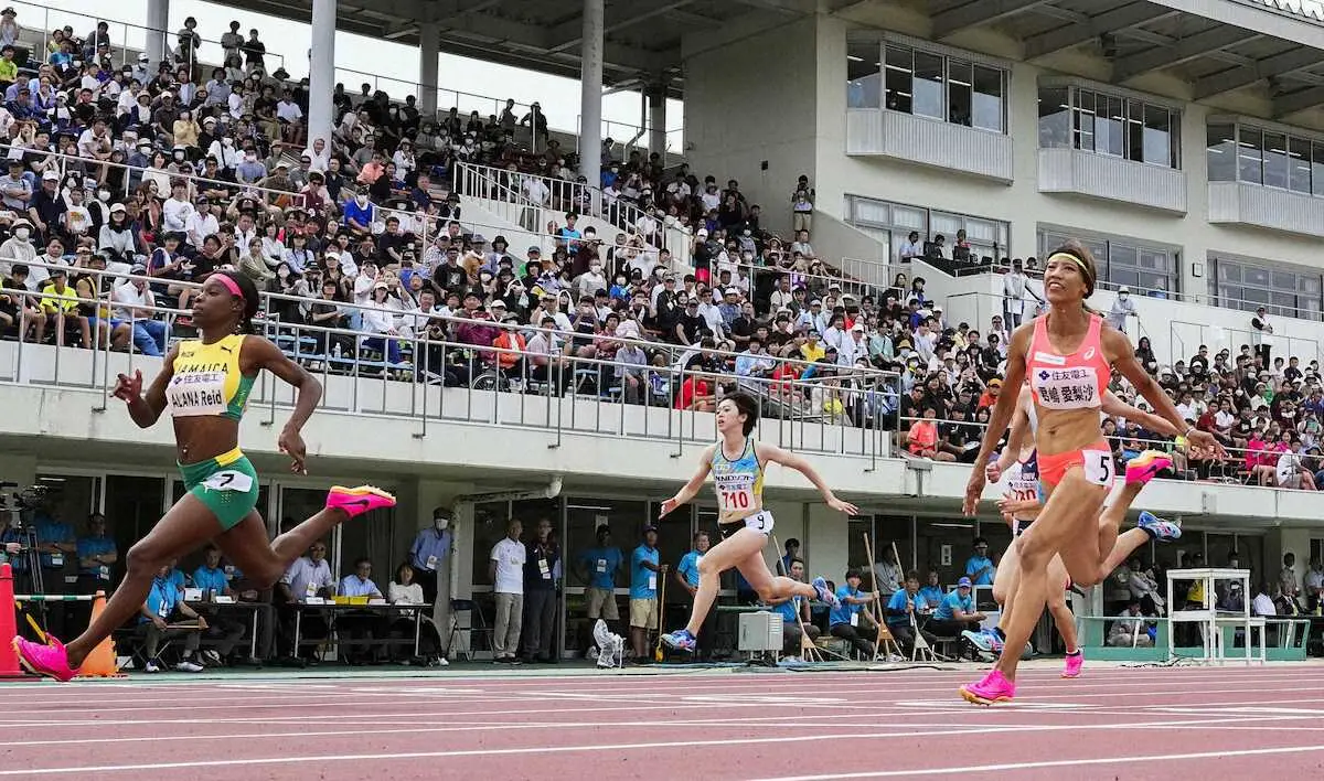 【陸上】A・リードが11秒17で女子100m制覇、君嶋愛梨沙は11秒37で2位　布勢スプリント