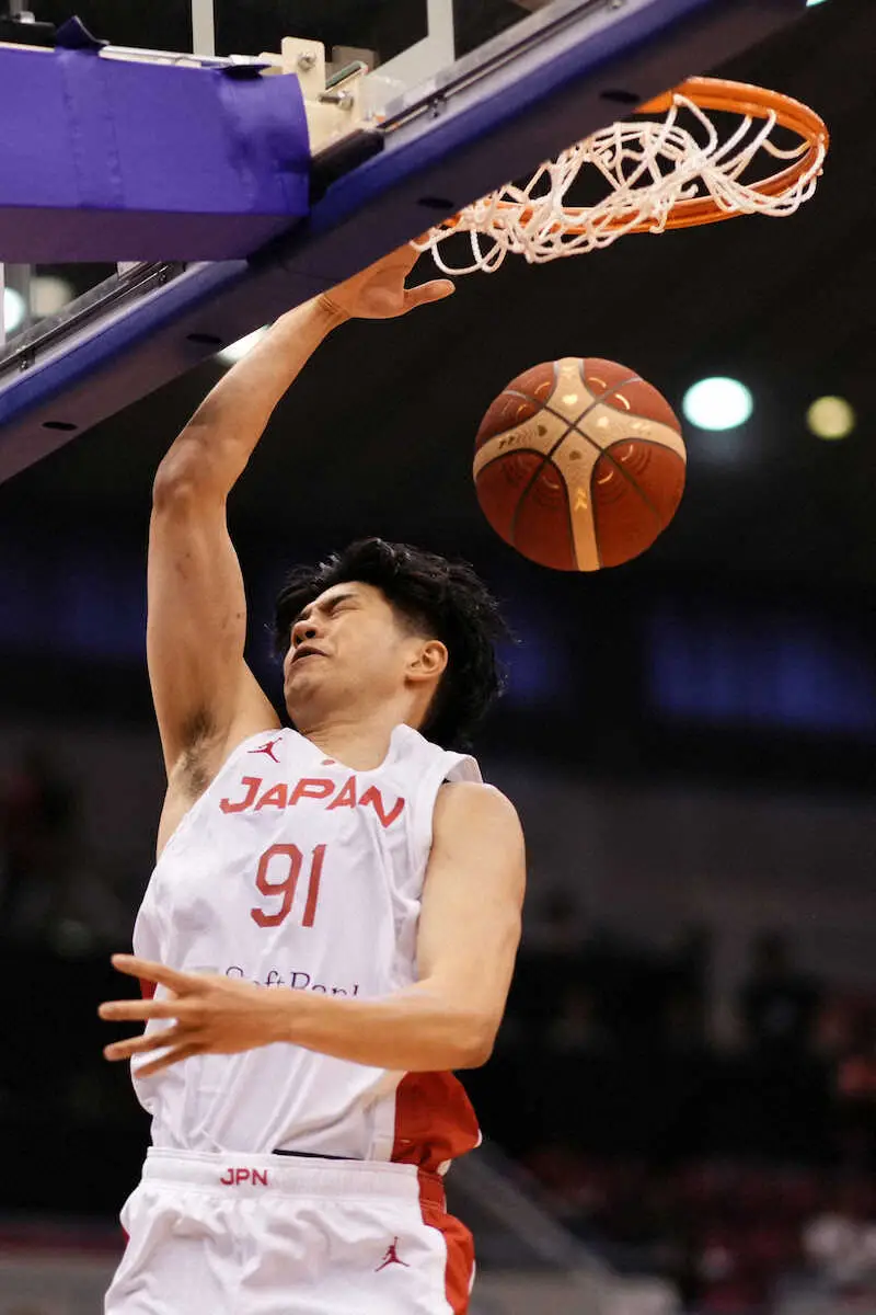 男子バスケ日本代表　堅守で台湾に連勝も…3点シュート成功率低迷　馬場「世界では勝てない」
