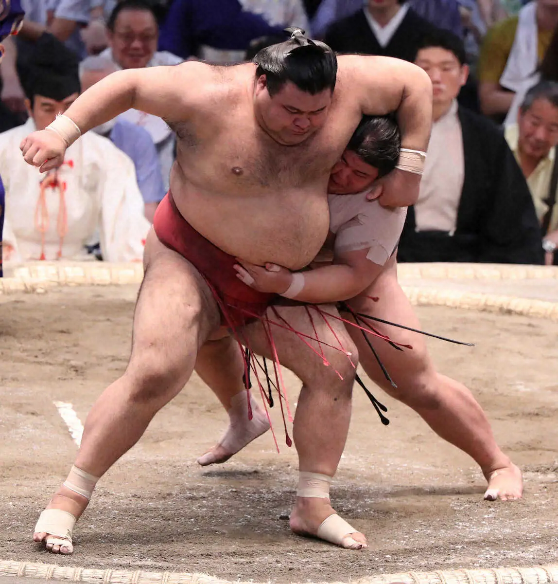 伯桜鵬　幕内最速勝ち越しで最速三賞射程も冷静「残りがあるので」