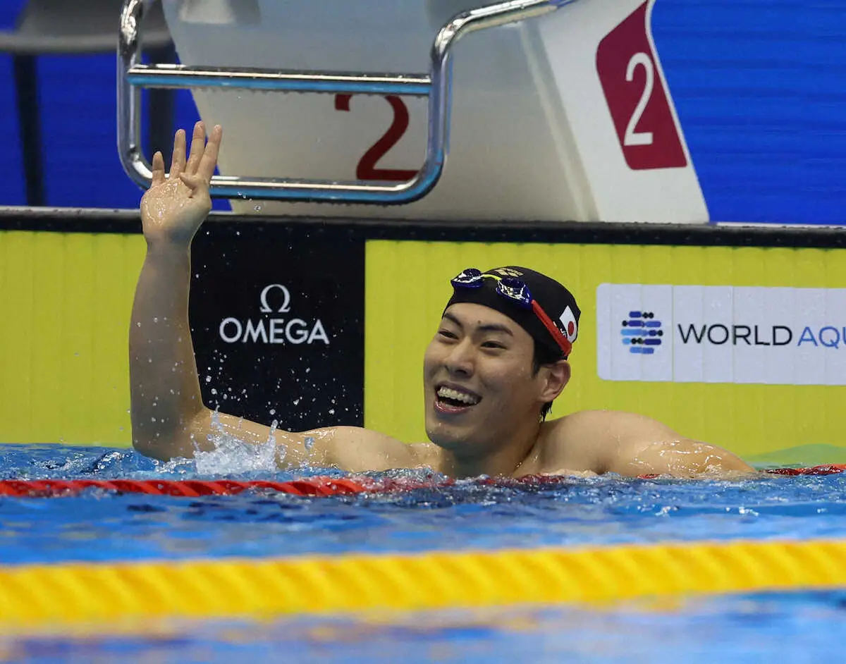 【世界水泳】本多灯が2大会連続銅メダル「福岡、頼むわ！と思って」声援を力に　男子200Mバタ
