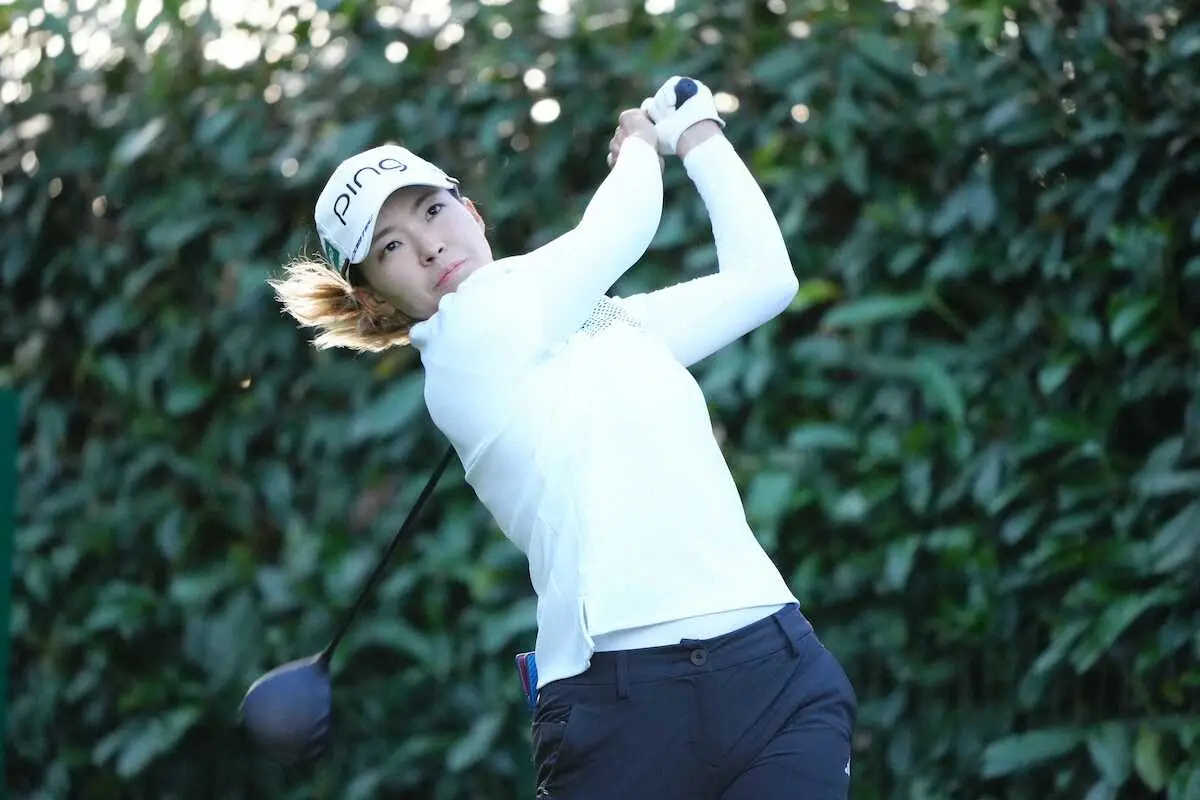 渋野日向子は1オーバー「難しい1日だった」女子ゴルフ今季メジャー第4戦エビアン選手権第1日
