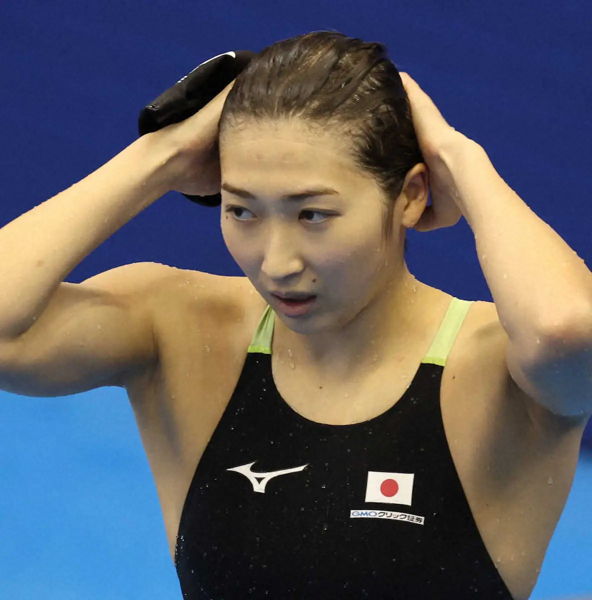 【世界水泳】池江璃花子　予選20位敗退で号泣　50M自由形予選