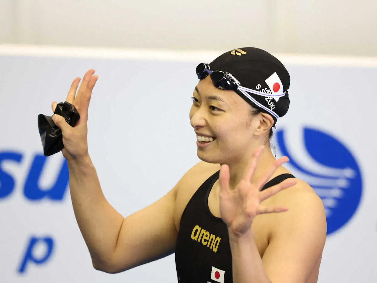 鈴木聡美　進化する32歳また自己新更新　女子50メートル平泳ぎ決勝進出