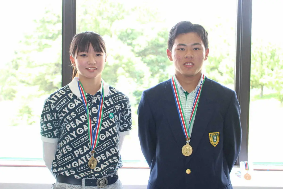 高校女子は2アンダーで畠田瑠が初V　福岡県ジュニアゴルフ