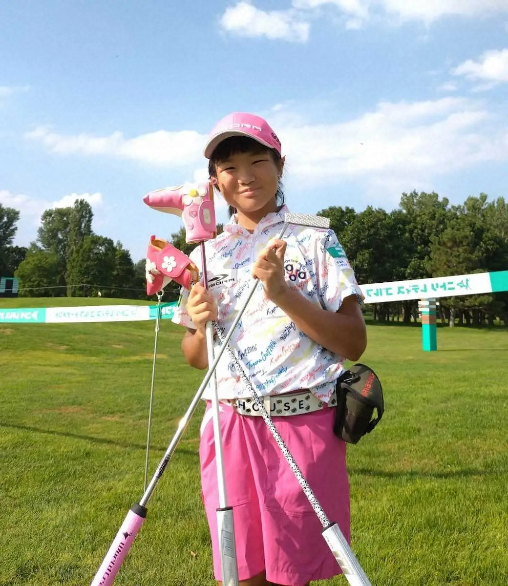 天才ゴルフ少女の須藤弥勒がプロアマ戦出場！「チーム楽天」のビッグスコアにパターで貢献