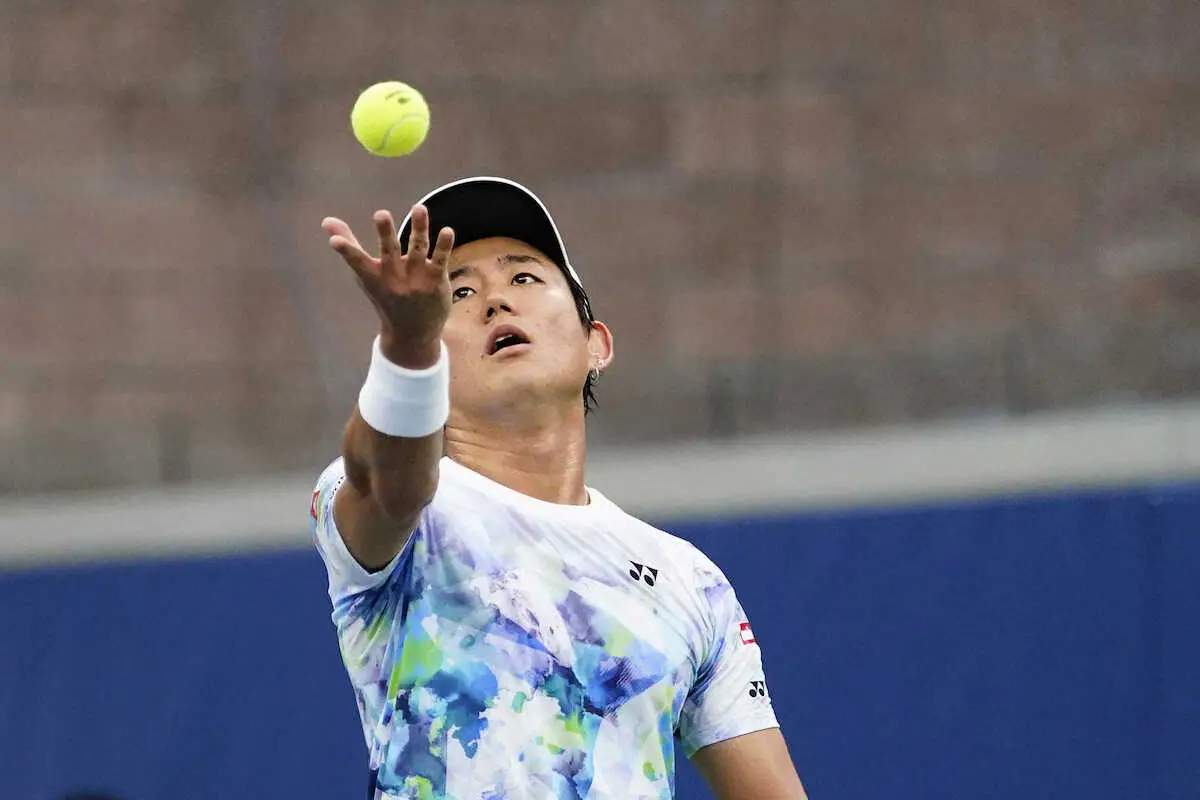 【全米オープンテニス】西岡良仁　左肘痛が影響してストレート負け
