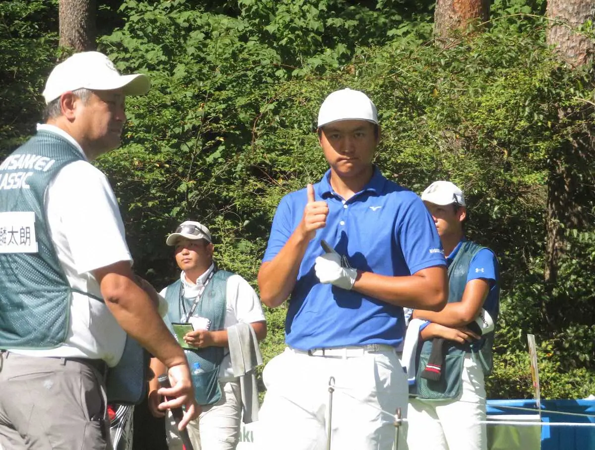 ゴルフ界にも“りんたろう”　早大2年・中野麟太朗が2位発進　今年の日本アマ王者