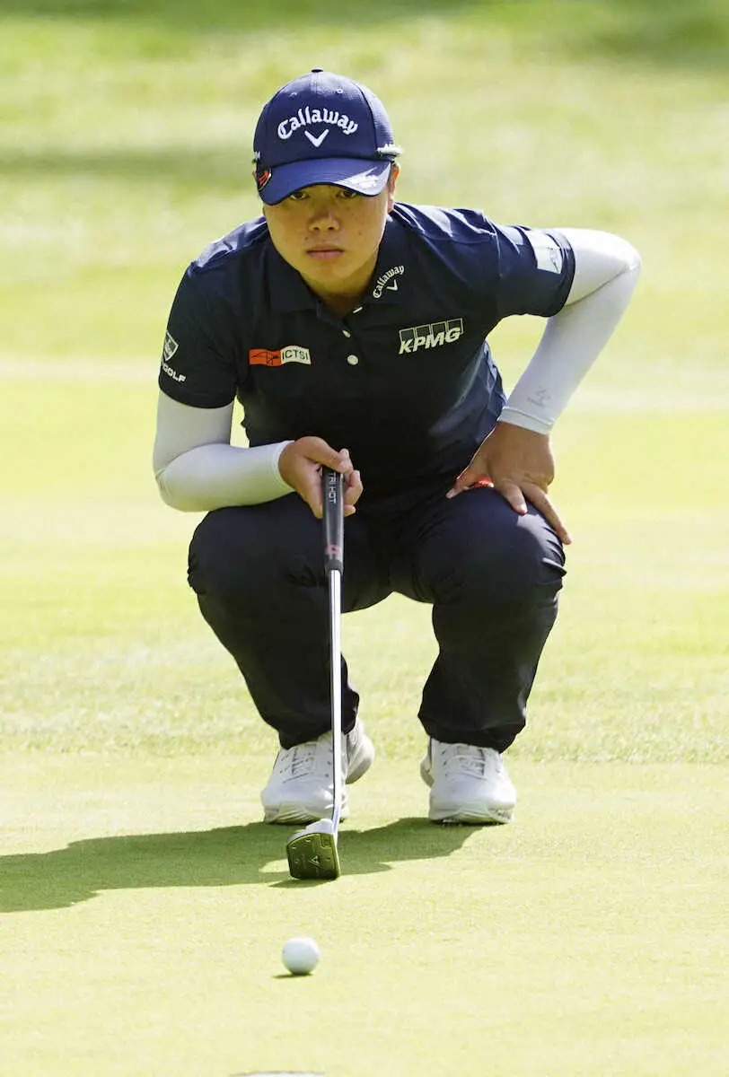 【画像・写真】笹生優花　上々「67」で11位浮上　古江25位、渋野は44位で決勝ラウンド進出