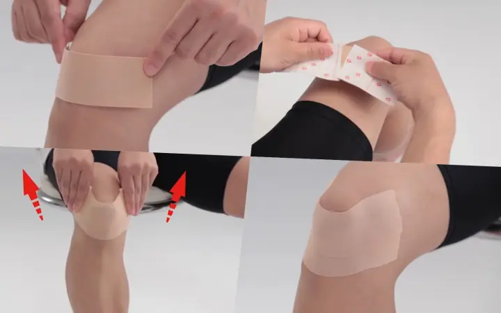 【簡単】膝テーピングの正しい巻き方！「曲げると痛い」時のおすすめの貼り方とは