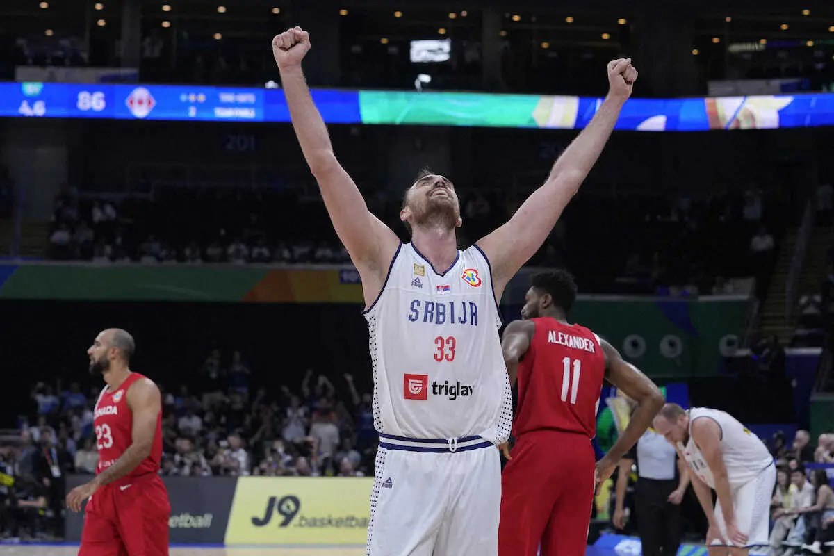 【バスケW杯】セルビアがカナダを破って決勝進出　10日、ドイツと大一番