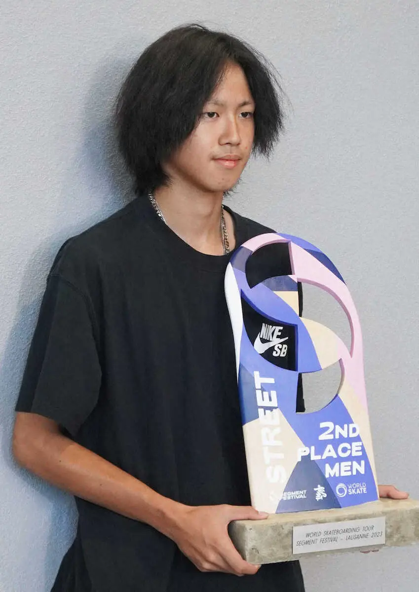 スケボー男子16歳・佐々木　パリ五輪予選2位に喜び「今回で五輪が見えた。狙いたい」