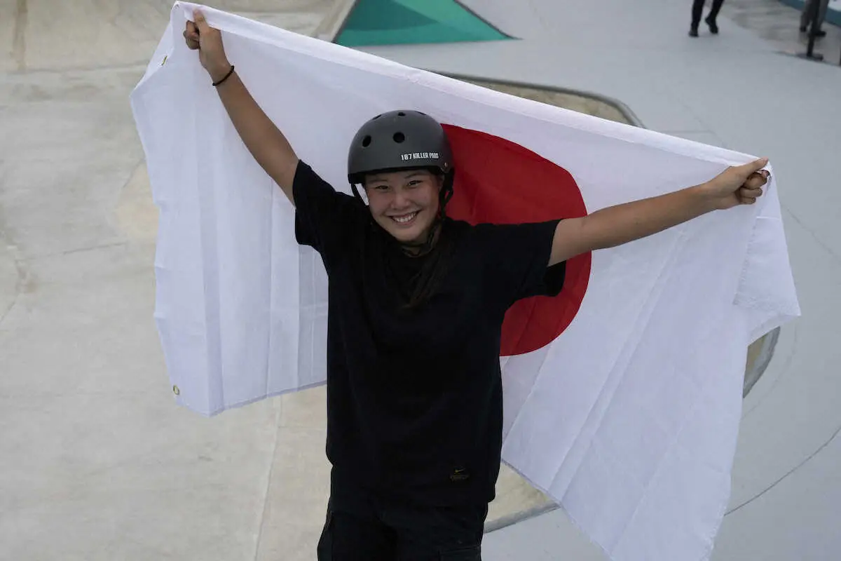 スケボー女子15歳の草木　大技「540」成功で逆転V「この勢いに乗ってパリで優勝」