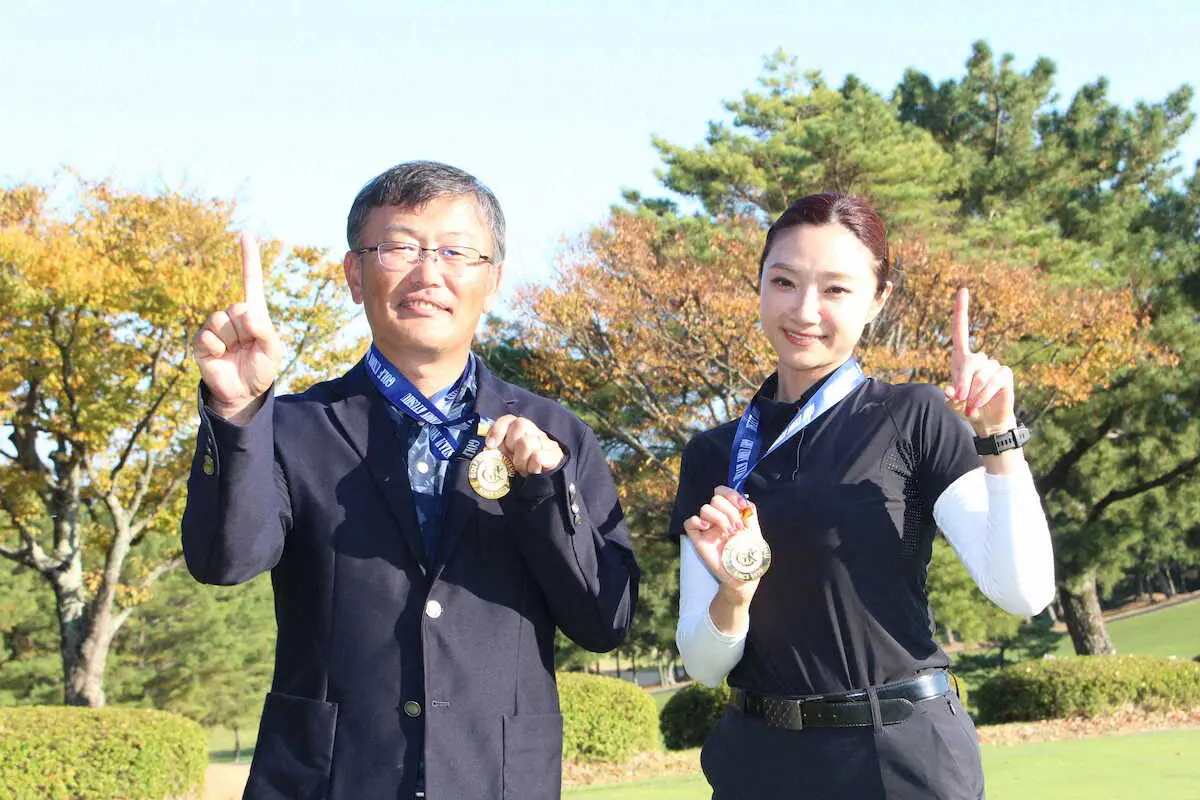 男子は文野正一、女子は花山一美が初優勝　ハンディキャップゴルフ競技九州大会