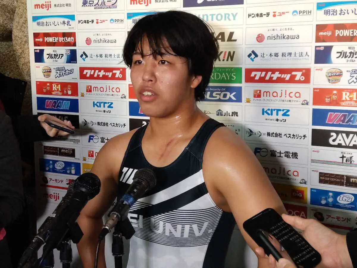 石井亜海が1回戦敗退　パリ五輪決定ならず　レスリング全日本選手権女子68キロ級