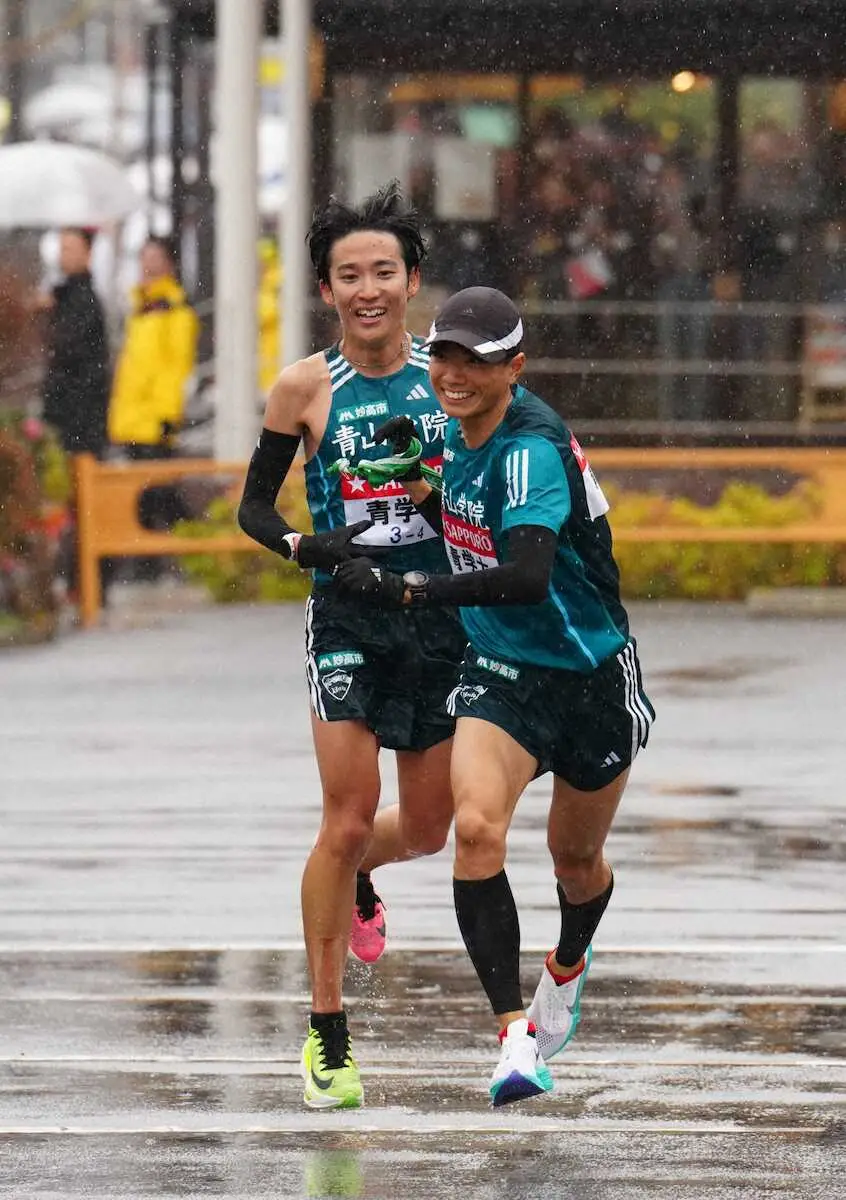 【箱根駅伝5区】青学大・若林　往路Vへ前進！11・6キロで駒大と1分53秒差に　城西大・山本が急追