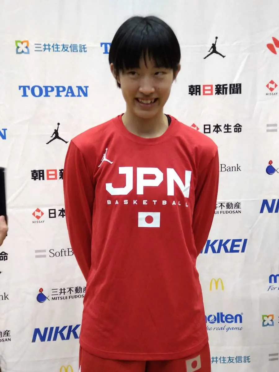 バスケ女子日本代表合宿　JK絈野「日本を背負っていけるように」