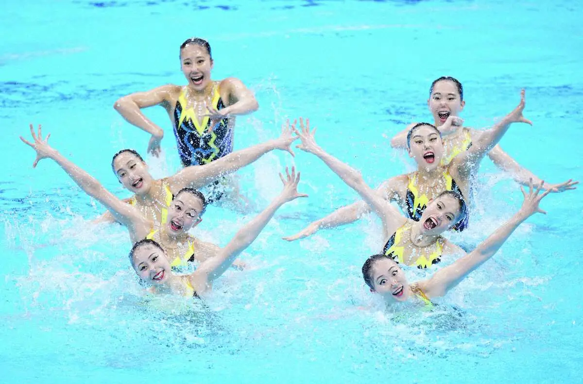 AS日本代表が公開演技　23年夏世界水泳から難易度UP