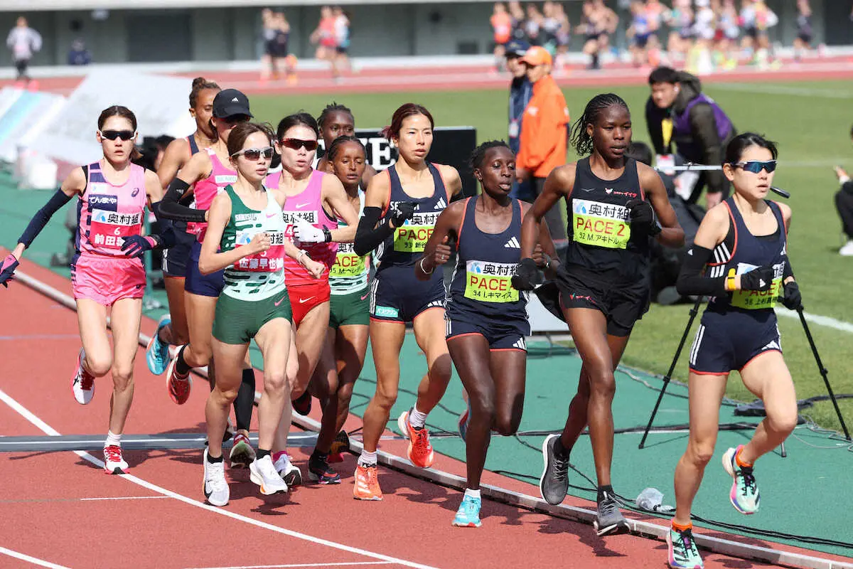 【大阪国際女子マラソン】パリへ大ピンチ　松田瑞生が遅れる　前田穂南が中間点過ぎてペースアップ