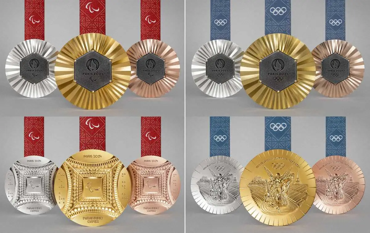 パリのメダルに“エッフェル塔”　「ショーメ」がデザイン　塔で使われた鉄製金属埋め込む