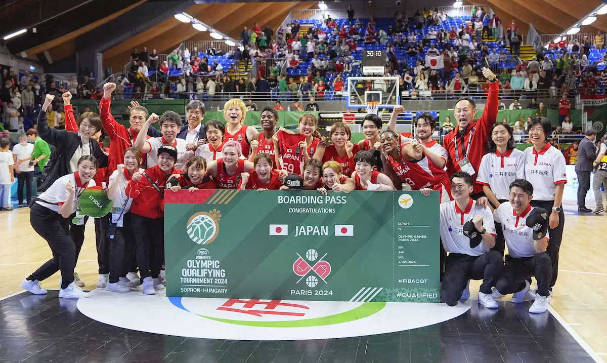バスケ女子日本　涙と歓喜の3大会連続五輪出場権獲得！48年ぶりの男女共に自力でパリへ