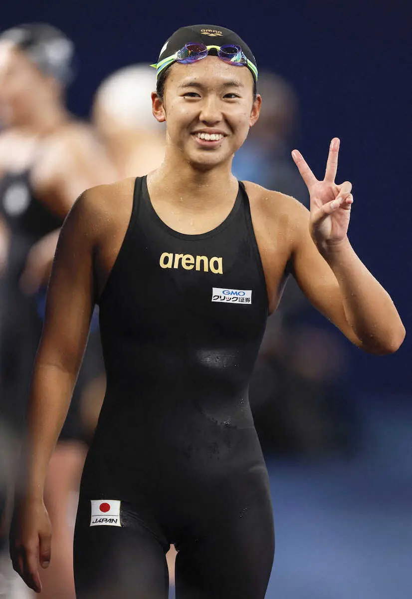 梶本一花　笑顔の6位　日本女子17年ぶり決勝　競泳女子800メートル自由形