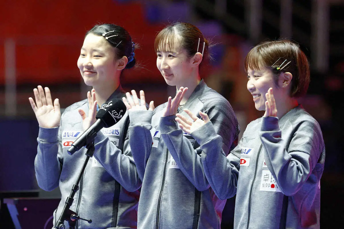 【世界卓球】日本女子　53年ぶり金王手　決勝で5連覇中の中国と対戦