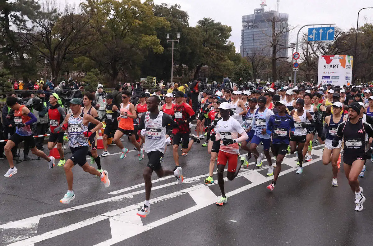 【大阪マラソン】10キロ通過で林田洋翔が先頭、パリ五輪派遣設定を上回るペース