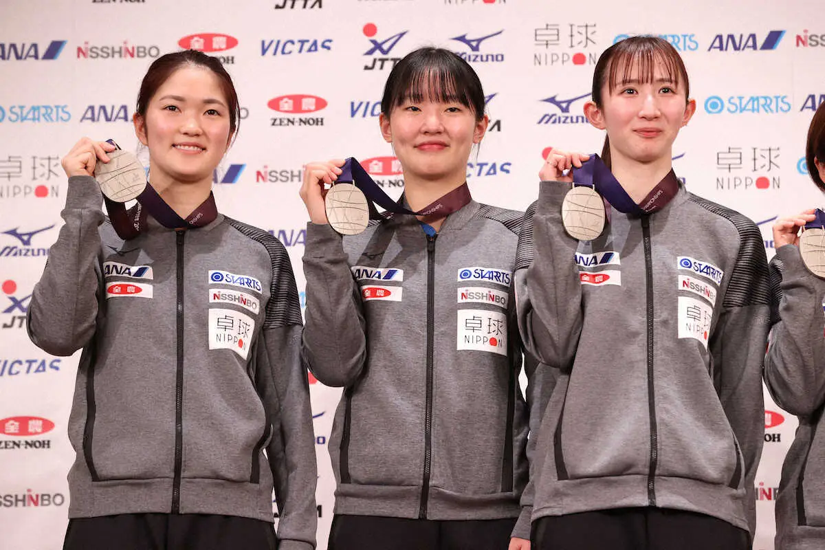 卓球女子　パリ五輪で“金メダル宣言”平野「銀もらい初めて思った」早田「エース同士で勝つ卓球を…」