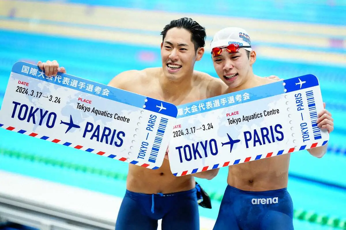 【競泳】本多灯　200Mバタでパリ五輪内定　銀メダル獲得の東京五輪に続き、2大会連続