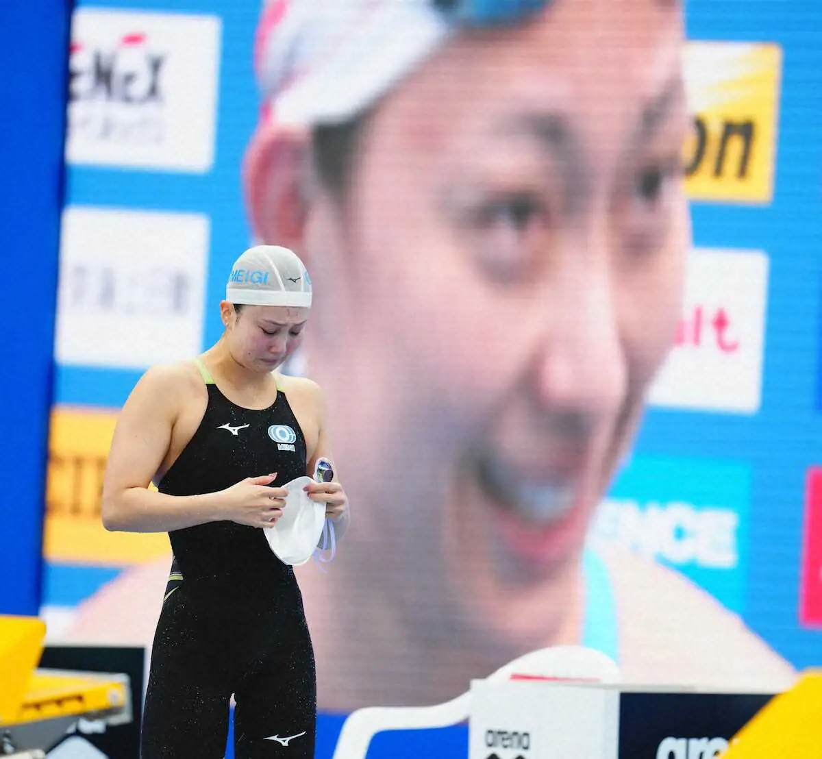 渡部香生子　無念の涙…0秒24届かずパリ切符逃す　日本女子水泳界初の快挙ならず　鈴木聡美が代表