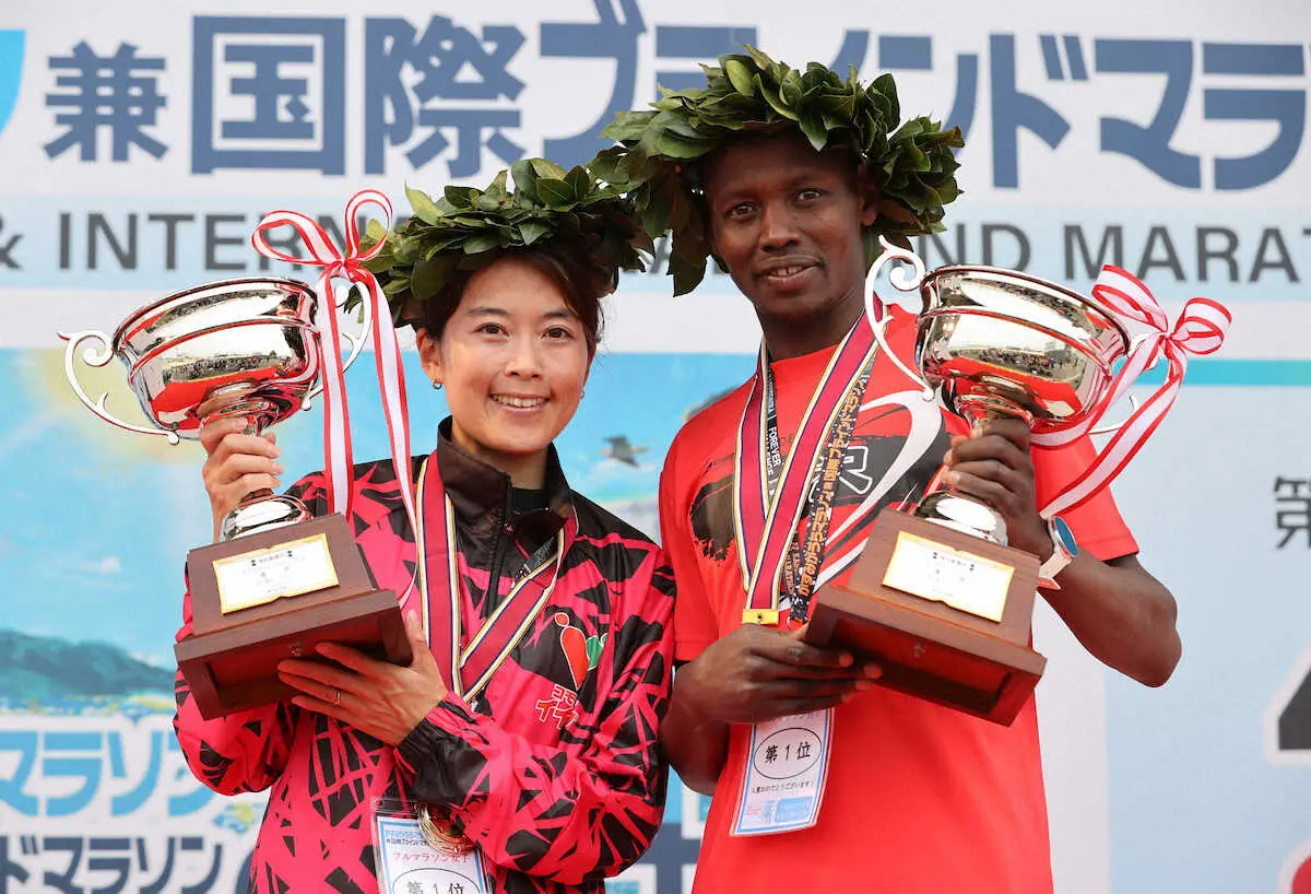 【第34回かすみがうらマラソン】男子はベンジャミン、女子は松村がともに2連覇