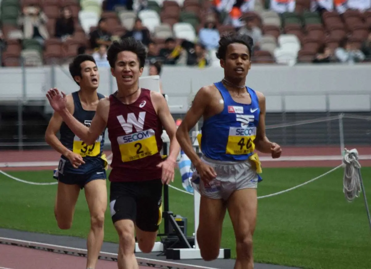 【陸上】東海大・兵藤が男子5000メートル3位「日本人トップ取れて嬉しい」関東インカレ